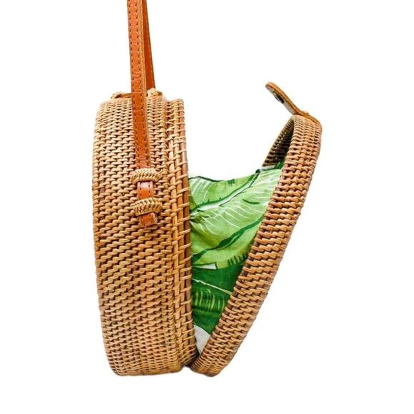 New Poppy + Sage Camilla rattan crossbody bali bag Handmade - Picture 2 of 10